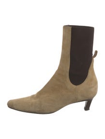 Suede Colorblock Pattern Boots