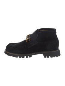 Horsebit Accent Suede Boots