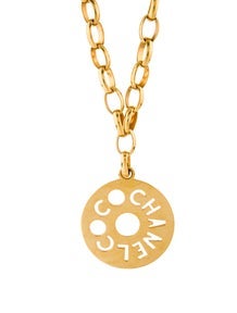 Vintage Coco Cutout Medallion Pendant Necklace
