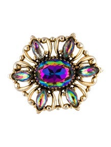 Vintage Crystal Pin Brooch