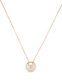 Mother of Pearl Amulette de Cartier Pendant Necklace