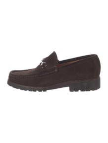 Vintage Horsebit Accent Loafers