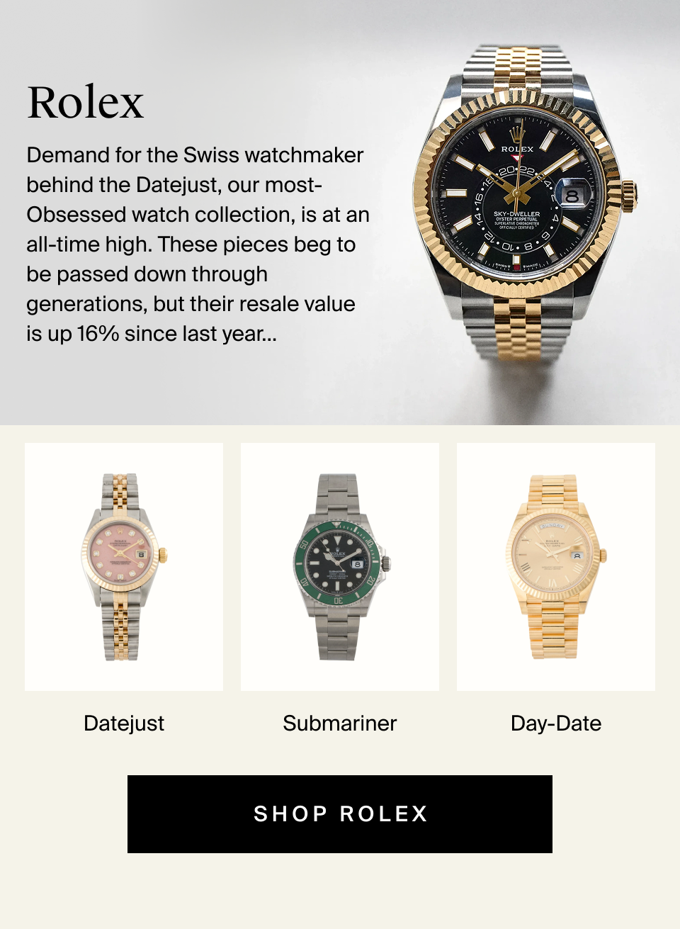 Shop Rolex