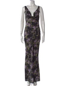 Floral Print Long Dress