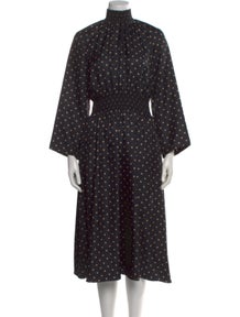 Silk Midi Length Dress