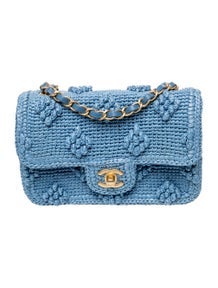 2024 Mini Dolce Raffia Flap Bag