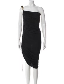 One-Shoulder Midi Length Dress