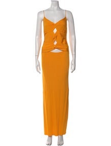 V-Neck Long Dress