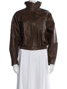 Leather Bomber Jacket