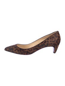Ponyhair Animal Print Pumps