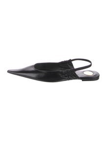 Leather Slingback Pumps