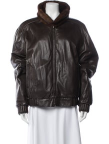 Leather Bomber Jacket