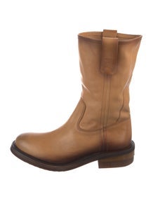 Leather Moto Boots