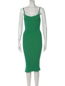Square Neckline Midi Length Dress w/ Tags