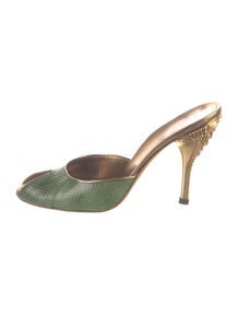 Vintage Snakeskin Mules