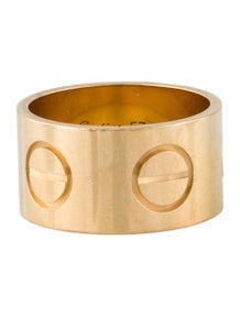 Wide LOVE Ring