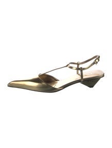 Leather Slingback Pumps