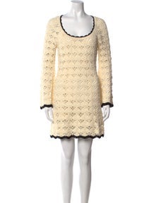 Lace Pattern Mini Dress