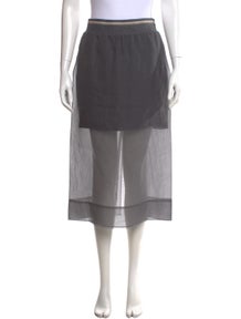Silk Midi Length Skirt w/ Tags
