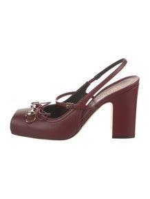 Charlotte Horsebit Accent Slingback Pumps