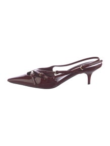 Patent Leather Slingback Pumps