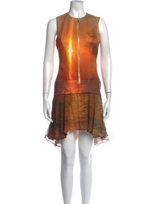 Printed Mini Dress