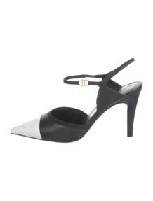 2026 Interlocking CC Logo Slingback Pumps