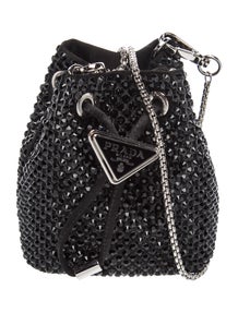 Chain-Link Enameled Metal Triangle Backpck Mini 2023