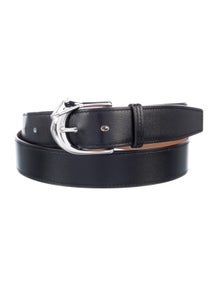 32 mm Box Leather Belt Strap Belt