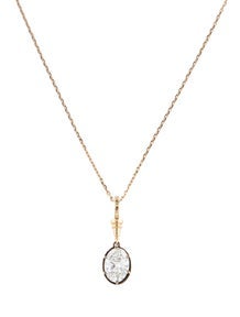 14K 3.00 Lab-Grown Diamond Pendant Necklace