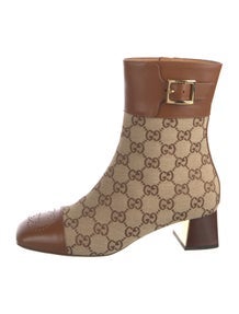 GG Canvas Canvas Boots