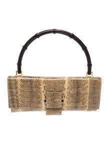 Bamboo Top Handle Bag Vintage