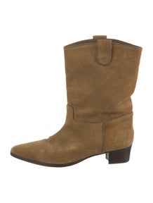 Suede Western Boots