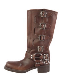 Leather Moto Boots