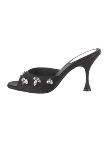 Satin Crystal Embellishments Sandals
