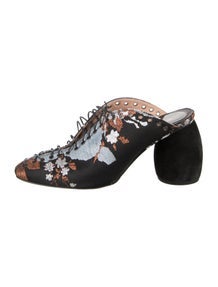 Floral Print Mules