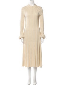 Wool Midi Length Dress