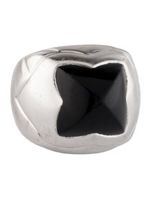 18K Onyx Pyramide Ring