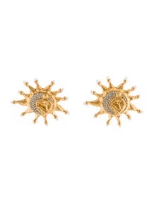 Pearl & Crystal Sun Earrings