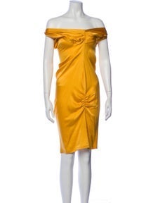 Silk Midi Length Dress