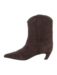 Suede Western Boots