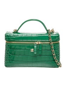 2026 Crocodile Embossed Slim Vanity Case
