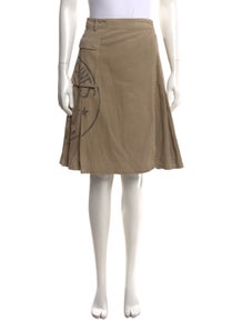 Graphic Print Midi Length Skirt