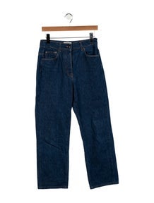 Mid-Rise Straight Leg Jeans