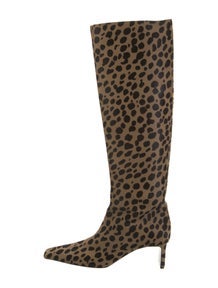 Calf Hair Animal Print Boots w/ Tags