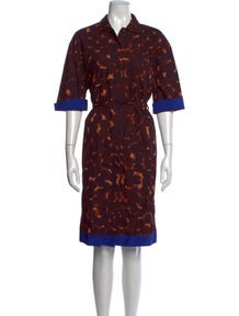 Printed Knee-Length Dress