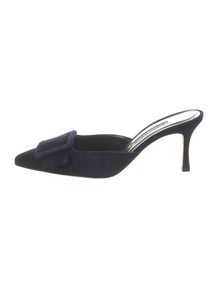 Suede Mules