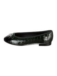 Interlocking CC Logo Patent Leather Ballet Flats