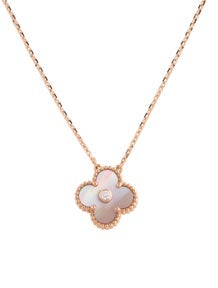 2025 Limited Edition Mother of Pearl Vintage Alhambra Pendant Necklace