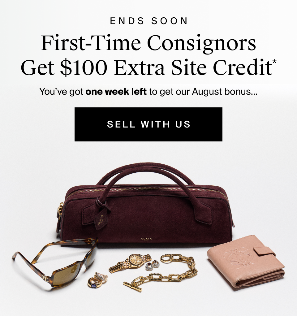 First-Time Consignors Get $100 Extra Site Credit*